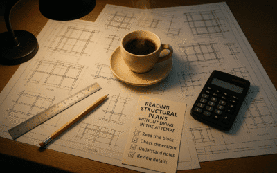 Leer planos estructurales sin morir en el intento: Guía práctica para no perderte entre líneas, medidas y simbología
