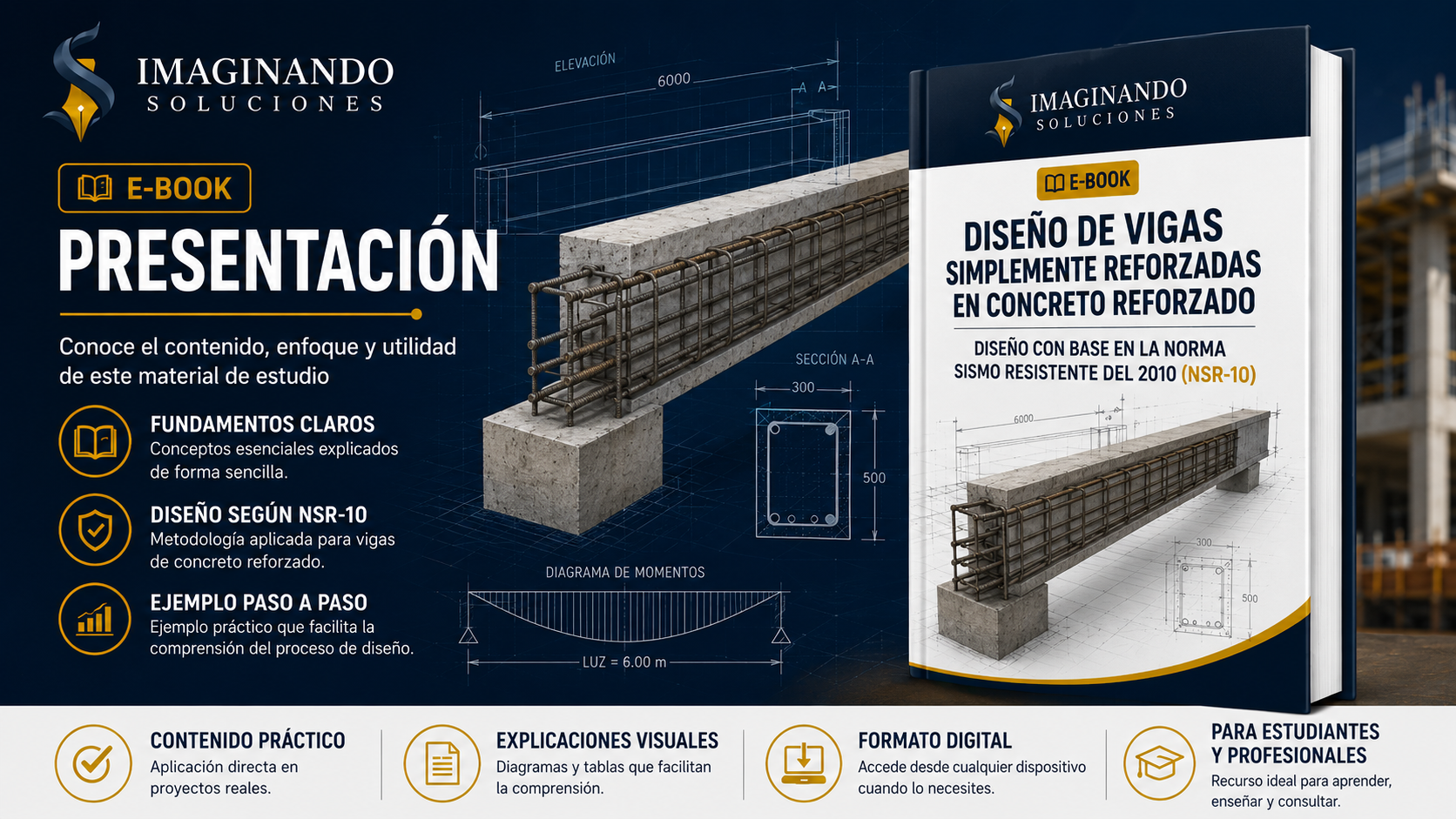 E-book | Diseño de Vigas de Concreto Reforzado según NSR-10