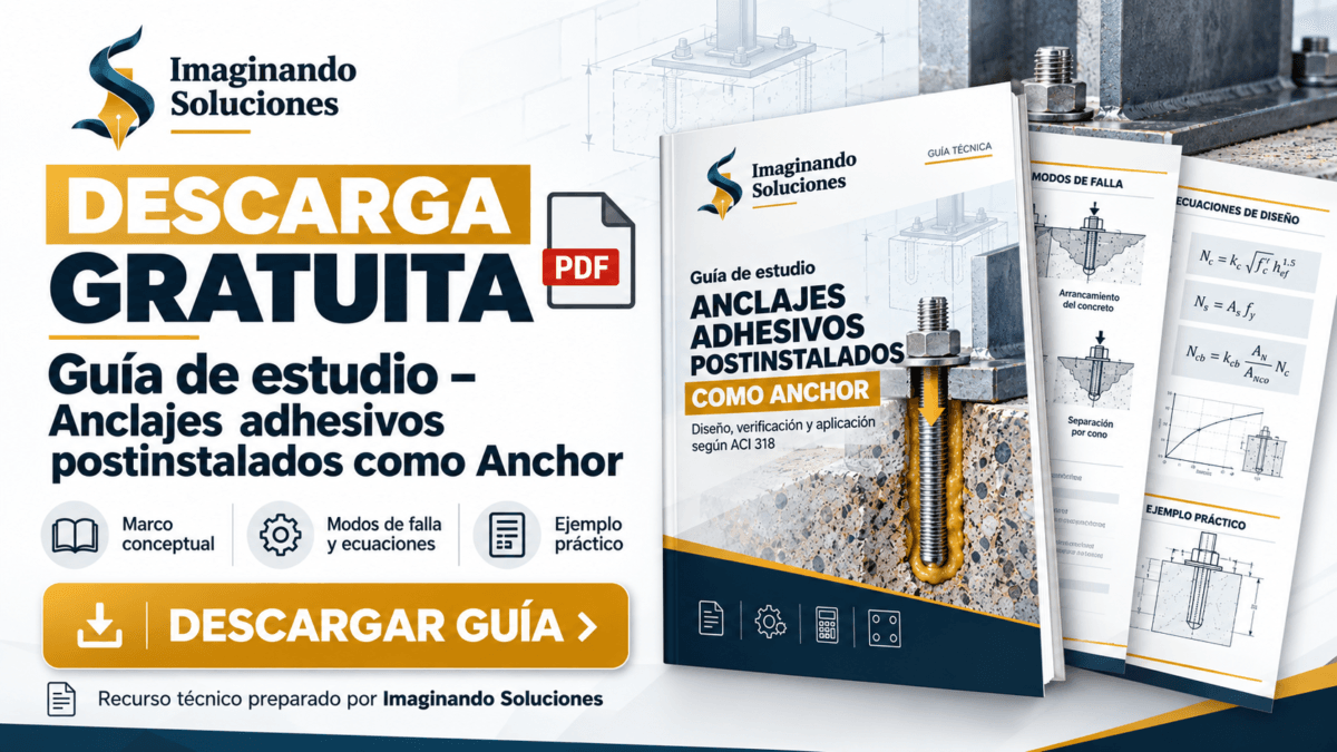 Descarga gratuita de la guía de anclajes adhesivos postinstalados como Anchor de Imaginando Soluciones